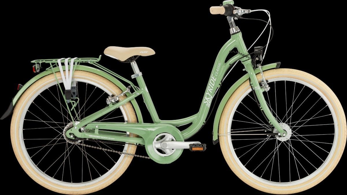 Puky SKYRIDE 24-7 Alu light Classic, Retro Groen, merk Puky met EAN 4015731048210