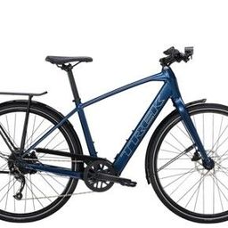 TREK FX+ 2, Satin Mulsanne Blue, merk Trek met EAN 0601842754771 in de categorie E-Bikes