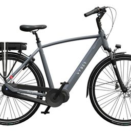 Vyber E1 Lite H57 Shiny Silent Grey 2022 (630Wh), Shiny Elephant Grey/Black, merk Vyber met EAN 8720589558366 in de categorie E-Bikes